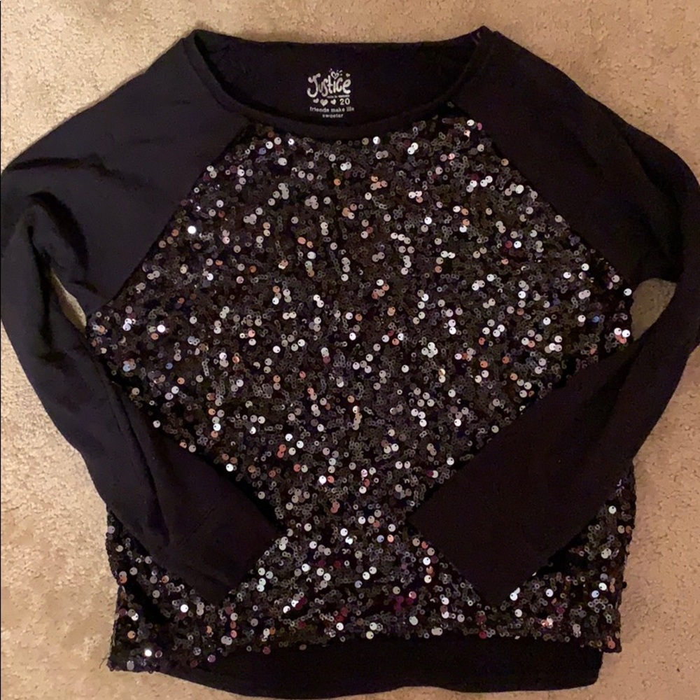 Justice kids holiday shirt